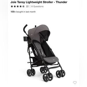 Joie Tansy Thunder Gray Lightweight Stroller